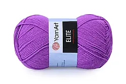 Пряжа YarnArt Elite  Фіолетовий №75