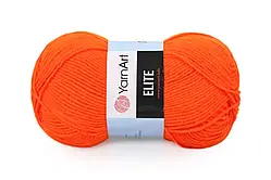 Пряжа YarnArt Elite Оранж неон №8279