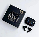 Блютуз навушники AirPods A9 Pro Touch Screen ANC/ENC Чорні, фото 5