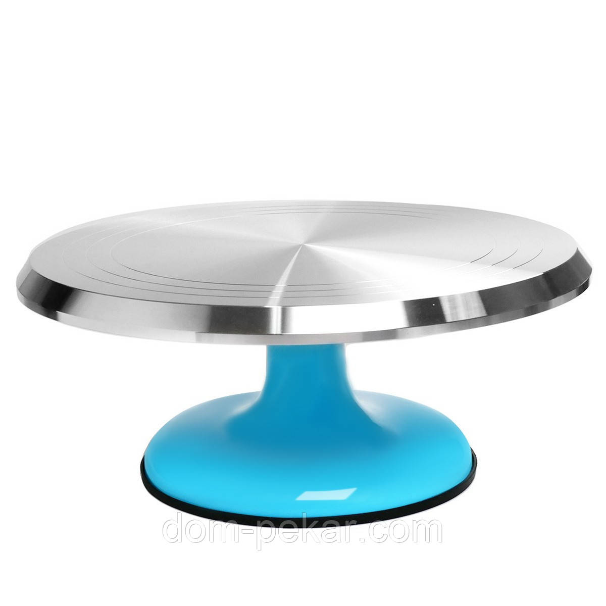 Поворотний стіл для торта метал 30 см потовщена кольорова ніжка