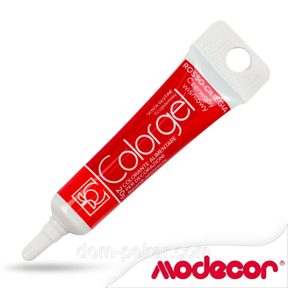 Барвник гелевий Modecor Вишневий (червоний) (Rosso Ciliegia) 20 г