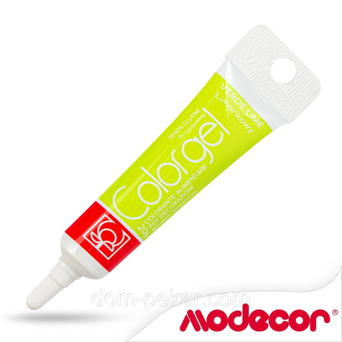 Барвник гелевий Modecor Світло-зелений (Verde Lime) 20 г