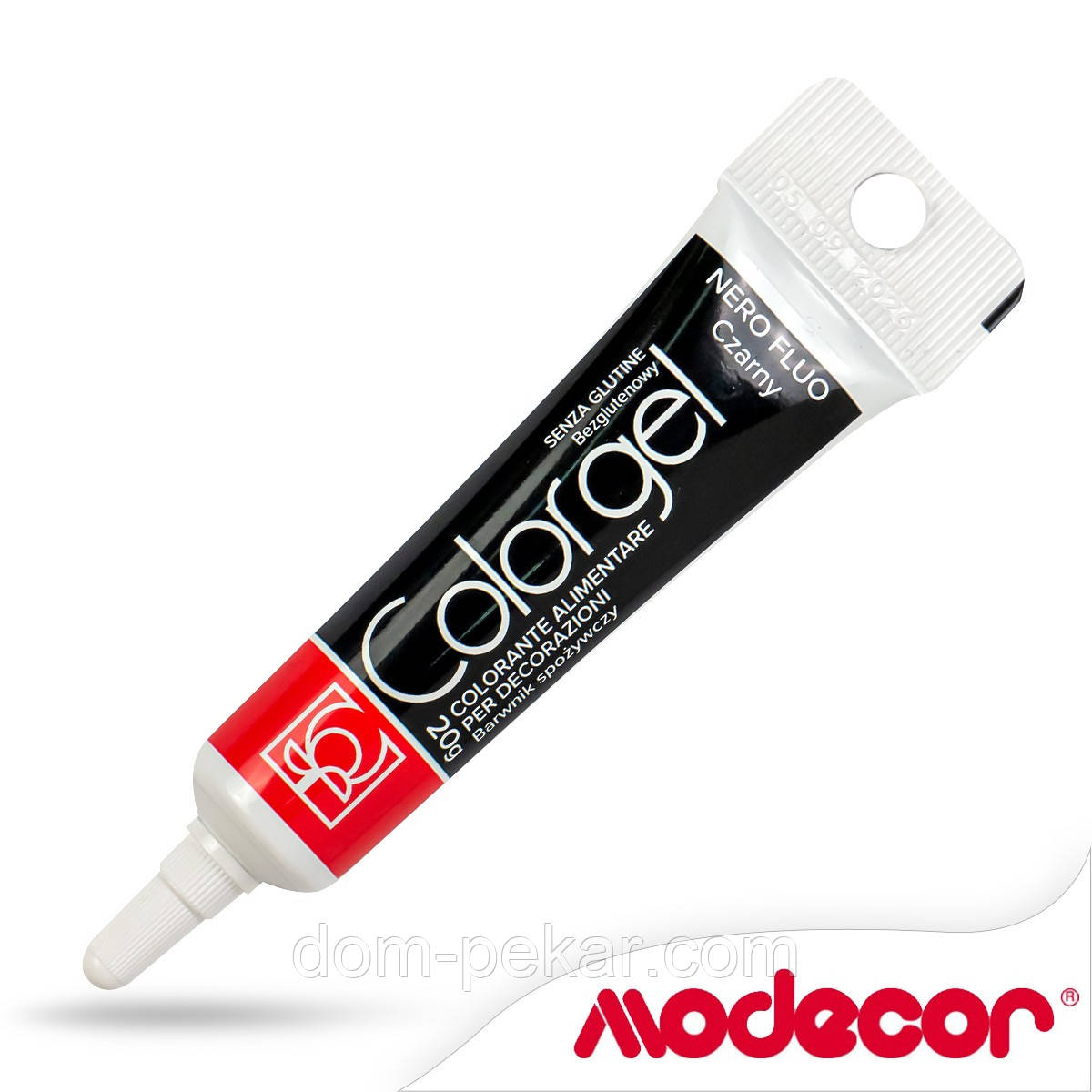 Барвник гелевий Modecor Чорний (Nero Fluo) 20 г