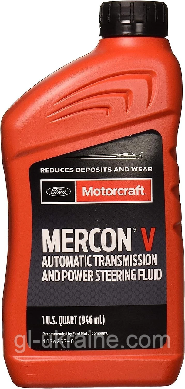 Трансмісійна олива Ford Motorcraft ATF Mercon V, 946мл (XT-5-QMC)
