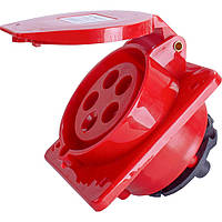 Розетка силова врізна e.socket.pro.5.16.wall, 3P+N+PE, 380 В, IP44, 16 А (415)