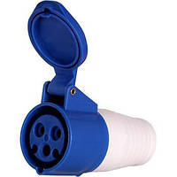 Розетка силова переносна e.socket.pro.3.32, 2P+PE, 230 В, IP44, 32 А (223)