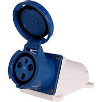 Розетка силова стаціонарна e.socket.pro.3.63, 2P+PE, 230 В, IP67, 63А (133)