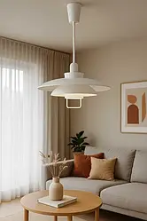 Підвісний світильник Markslojd Kirkenes, білий метал, стиль Швеція