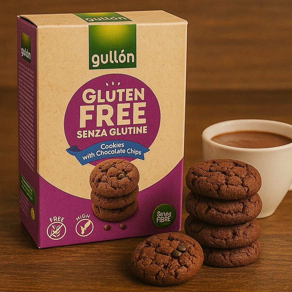 Печиво какао з шоколадною крихтою без глютену Gullon 200g. Іспанія, фото 1