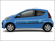Молдинги на двері для Citroen C1 3-дверн. 2005-2013