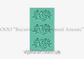 Силіконовий молд — Квіткове асорті No2 — 4х2,5 см