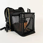 Рюкзак-переноска Purlov 23185 – для котів та собак, з вентиляцією, фото 9