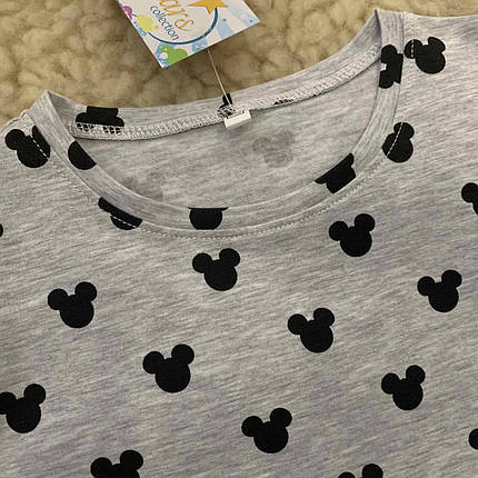 Дитяча футболка-топ сіра мікі Five Stars 10993-116р, фото 2
