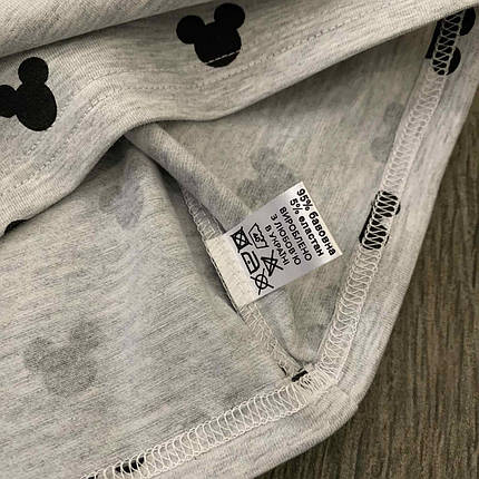 Дитяча футболка-топ сіра мікі Five Stars 10993-116р, фото 3