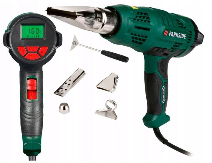 Будівельний фен Parkside PHLGD 2000 C4 – 2000 Вт, регулювання температури, фото 1