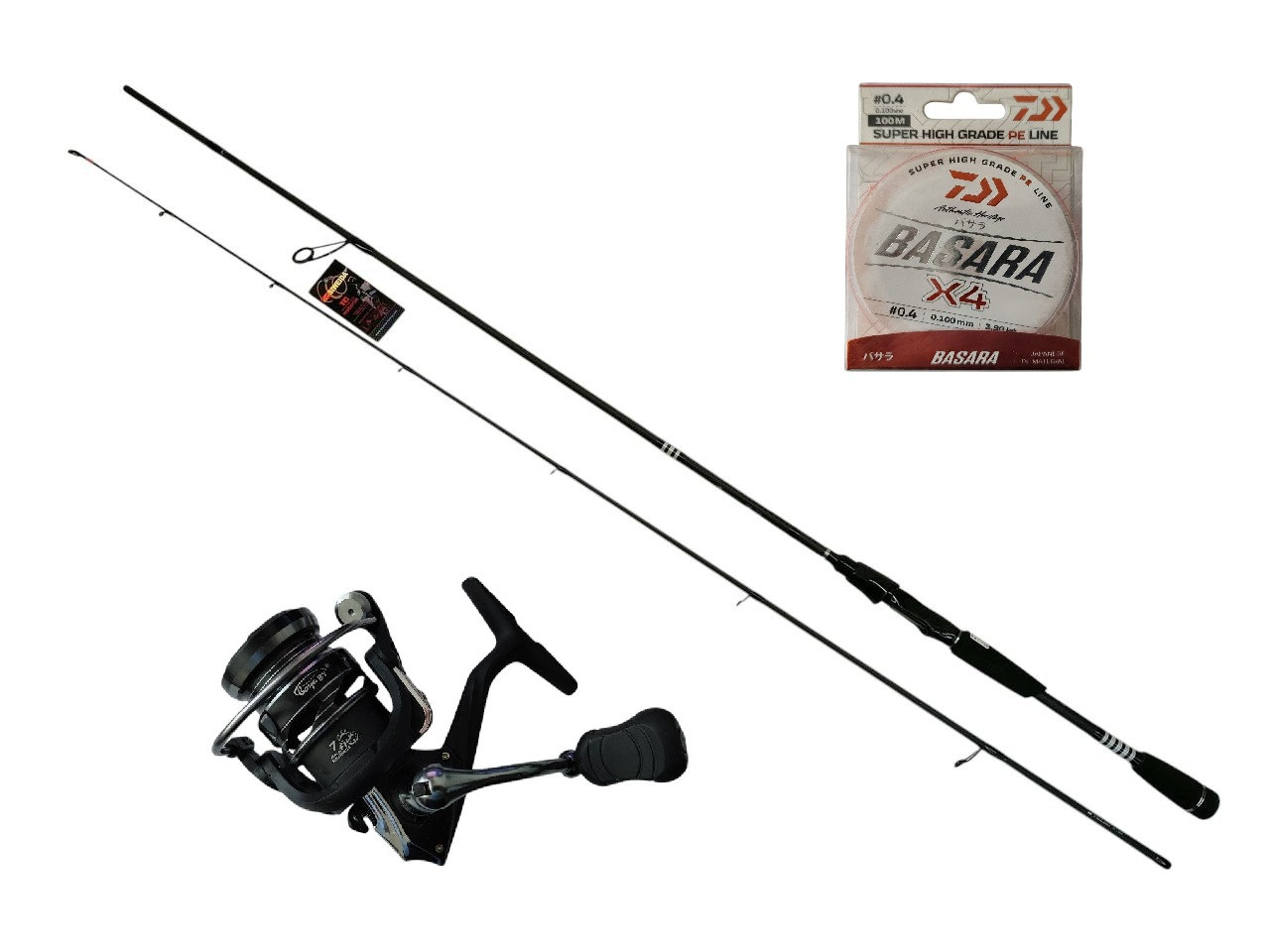 Ультралайтовий комплект Siweida Gladiator 2.1m C.W.1-5g + котушка Boya ZJ1000 7+1 + шнур в подарунок, фото 1