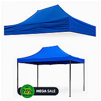 Посилений тент для розсувного намету 2 × 3 м, Синій / Крихий тент на склепіння/круга для торгового намету