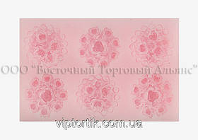 Силіконовий молд — Квіткове асорті No3 — 2,5 см