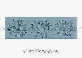 Силіконовий молд — Квіткове асорті No4 — 4 см