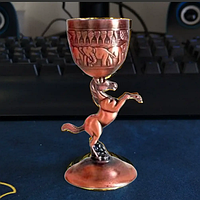 Оригінальна сувенірна подарункова чарка 30 мл з покриттям під бронзу