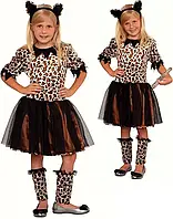 Костюм кошки для девочки Magicoo карнавальный с платьем и ободком для утренника и праздников