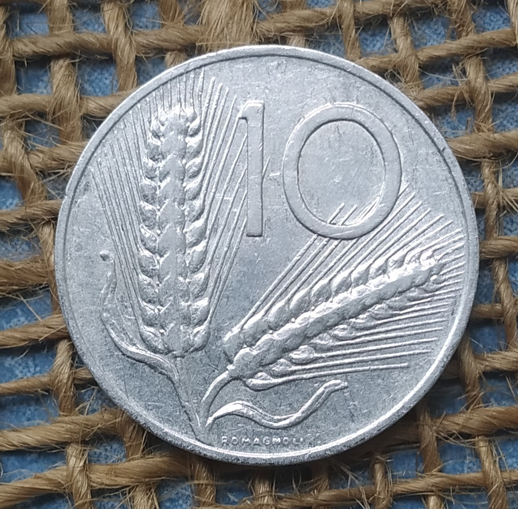 10 лiр 1956 року. Iталiя, фото 1