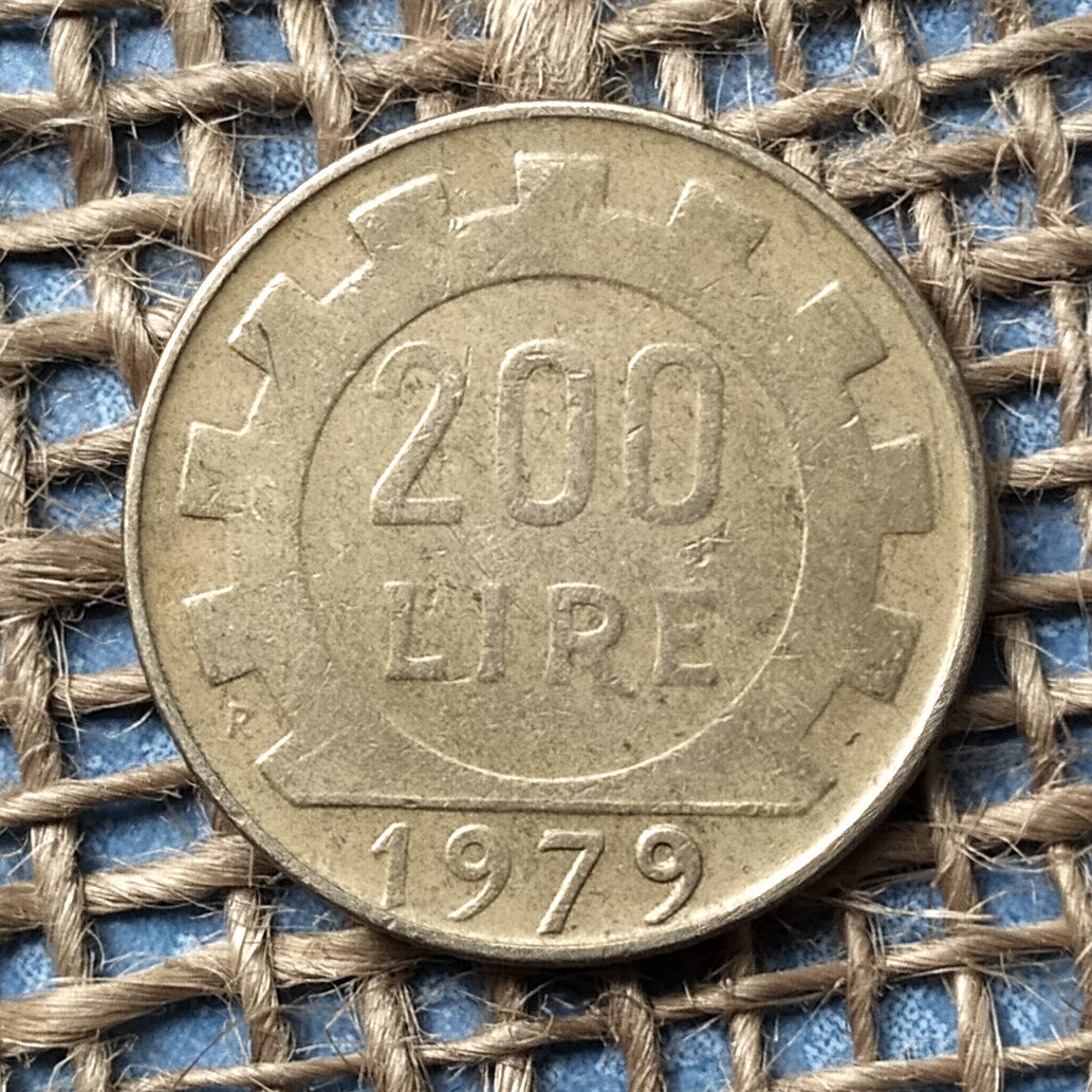 200 лiр 1979 року. Iталiя, фото 1