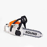 Набір інструментів Cayee Дитяча бензопила окуляри рукавички каска (Сірий), фото 2