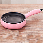 Міні-сковорода з антипригарним покриттям, рожева, 350 Вт, 33393 / Электросковорода / Сковорода електрична, фото 4