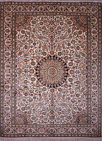 Шовковий килим ручна робота HNN-Star Kashan-18x18