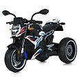 Дитячий електромотоцикл BMW (білий колір) 12V з музикою, світлом, EVA колесами, від 3 до 8 років, фото 4