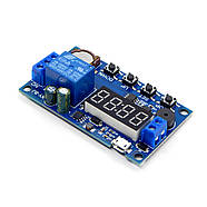 Модуль таймер-реле XY-BJ 12/24V з цифровим дисплеєм LED для розумної автоматизації, фото 2