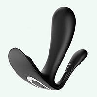 Тройной вибратор в трусики со смарт управлением Satisfyer Top Secret