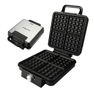 Вафельниця на 4 бельгійських вафлі з антипригарним покриттям Sokany SK-08031