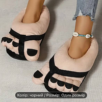 Тапочки женские плюшевые Сланцы Тапки унисекс Оригинальные домашние тапочки Шлепки для взрослых и детей