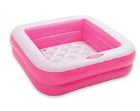Детский бассейн с надувным дном Intex 57100 размер 85х85х23см 57л, от 1-го года, для малышей