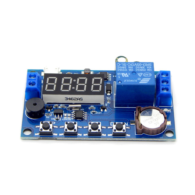 Модуль таймер-реле XY-BJ 12/24V з цифровим дисплеєм LED для розумної автоматизації Модуль таймер-реле XY-BJ 12/24V з цифровим дисплеєм LED для розумної автоматизації