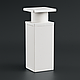 Ніжка квадратна регульована біла 40х40мм h-100мм, фото 2