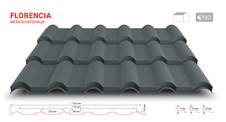 Металочерепиця Флоренція