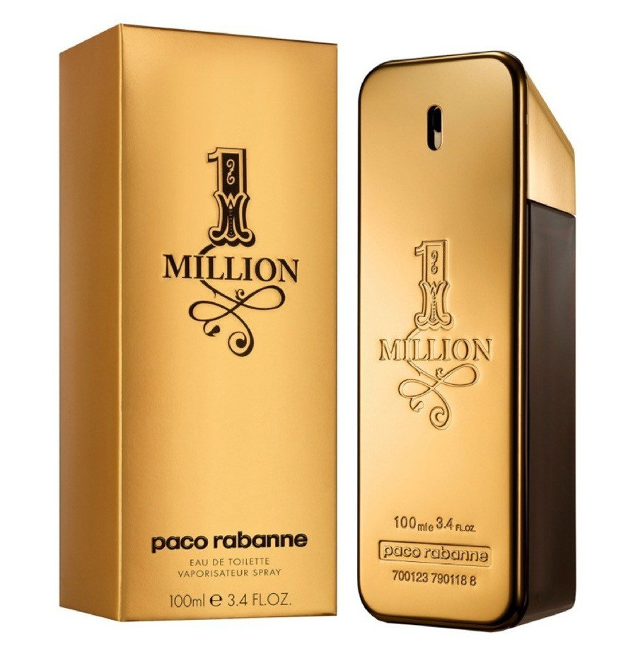 Оригінальні чоловічі парфуми Paco Rabanne 1 Million 100ml туалетна вода, деревно-пряний цитрусовий аромат
