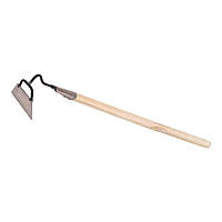 Сапка сапа мотика садова трапеція з держаком 60 см ширина леза 15 см (сталь марки 65Г)