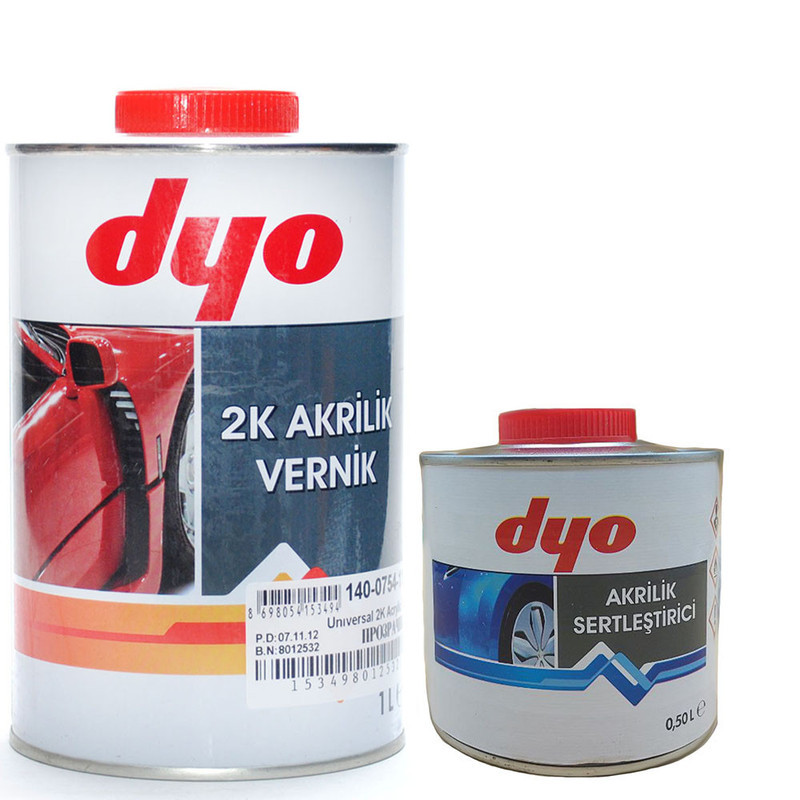 Лак акриловий DYO HS 2К 2:1, 1л + 0,5л затв., фото 1