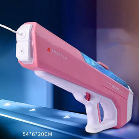 Бластер водяний автомат CHEETAH А22 з насосом, акум. 7.4V, до 12 м, 800 мл, Рожевий