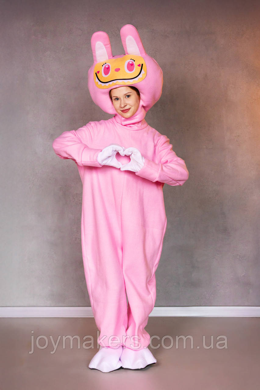 Костюм для аніматорів Лабубу рожева, фото 1