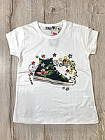 Футболка для дівчинки Wanex 30402 122 см Молочний