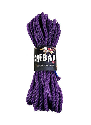 Джутова мотузка для Шибарі Feral Feelings Shibari Rope, 8 м бузкова, фото 1