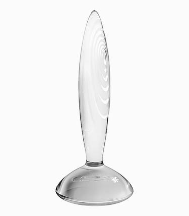 Скляна анальна пробка Satisfyer Sparkling Crystal прозора, фото 2