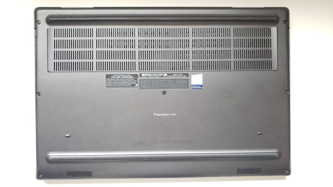 Б/в Ноутбук Dell Precision 7540 15.6" 1920x1080| i7-9850H| 32GB RAM| 128GB SSD+512GB SSD| Quadro T1000 4GB