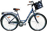 Дорожній міський 28 Volunia Royal жіночий велосипед Люкс Україна з кошиком і фарою Волинь, фото 2