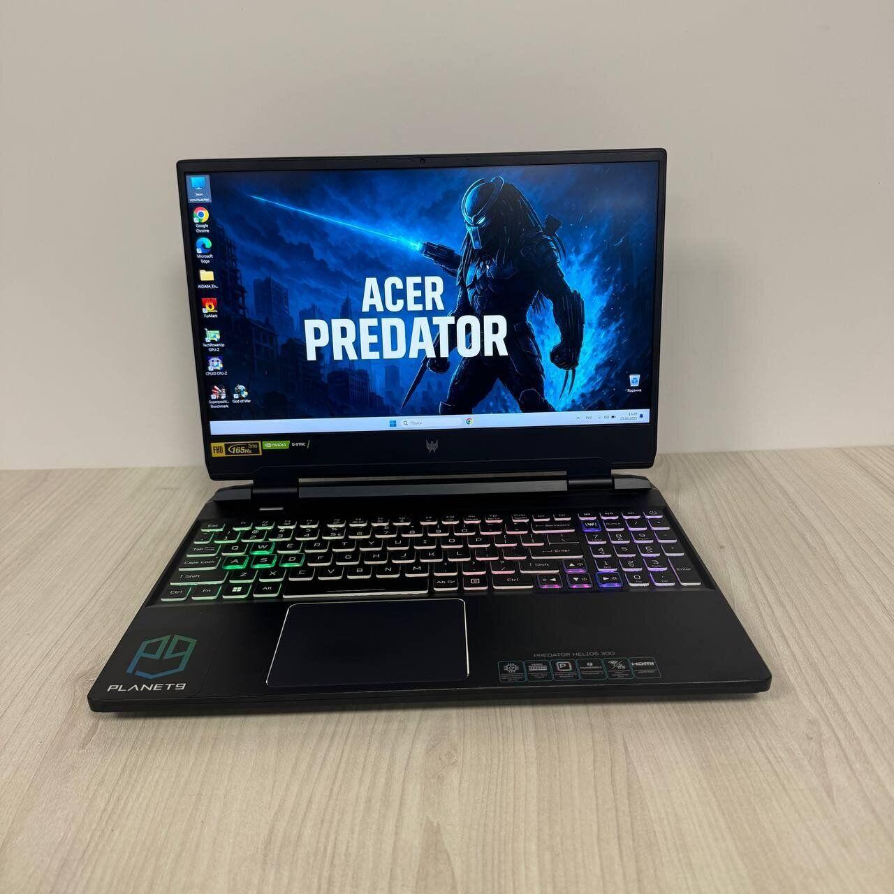 Б/в Ігровий ноутбук Б-клас Acer Predator Helios 300 PH315-55 15.6" 1920x1080| i7-12700H| 16GB RAM| 512GB SSD NVMe| RTX 3060 6GB